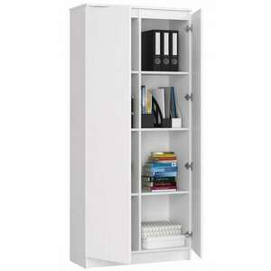 Polcos szekrény - Akord Furniture 80 cm - fehér kép
