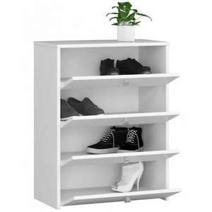 Cipőtároló szekrény / cipősszekrény 4 ajtós - Akord Furniture - fehér kép