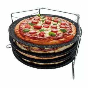 Kinghoff 5 részes pizzaforma tapadásmentes bevonattal - Ø32 cm (K... kép