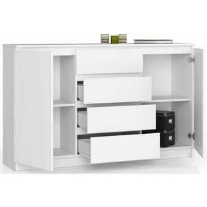 Komód - Akord Furniture K160-2D4SZ - fehér kép