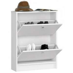 Cipőtároló szekrény / cipősszekrény 80 cm - Akord Furniture - fehér kép