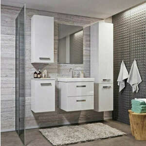 Mirano Vika fürdőszobai faliszekrény - 150 cm (fehér) kép