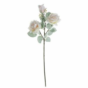 Selyemvirág rózsa ág 3 fejjel, 64.5cm magas - Pezsgő kép