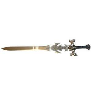 IdeallStore® dekoratív kard, fapanel, Duo Sárkány, 110 cm, barna kép