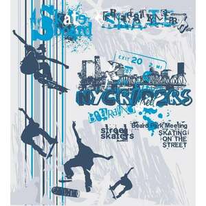 Skate boarding, poszter tapéta 225*250 cm kép