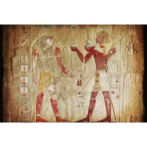 Egyiptomi festés, poszter tapéta 375*250 cm kép