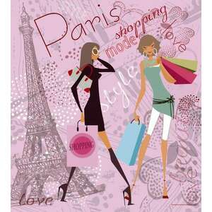Párizs shopping, poszter tapéta 225*250 cm kép