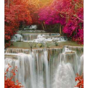 Vízesés színes fákkal, poszter tapéta 225*250 cm kép
