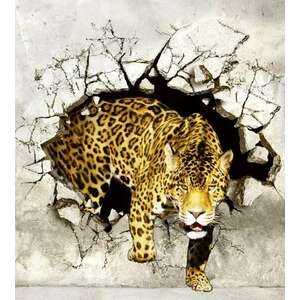 Falon áttörő tigris, poszter tapéta 225*250 cm kép
