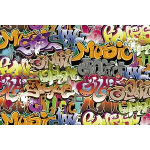 Graffiti feliratok, poszter tapéta 375*250 cm kép