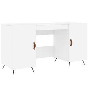 Fehér szerelt fa íróasztal 140 x 50 x 75 cm kép
