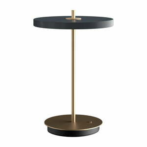Antracitszürke LED szabályozható asztali lámpa fém búrával (magasság 31 cm) Asteria Move – UMAGE kép