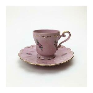 Csésze és csészealj Nero rózsaszín színben kép