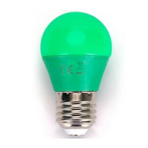 B.V. LED Izzó G45 E27/4W/230V zöld kép