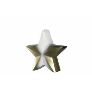 LEONARDO NEVE kerámia csillag 27cm, fehér-arany kép