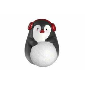 LEONARDO CALDO pingvin figura 8cm fülvédővel kép