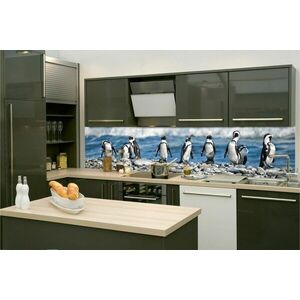 Öntapadó konyha fotótapéta pingvinek kép