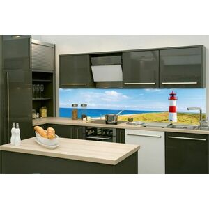 Öntapadó konyha fotótapéta világítótorony a tengerparton kép