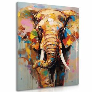 Kép stílusos elefánt festményutánzattal kép