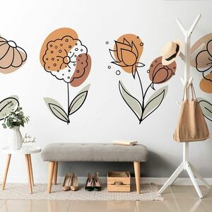 Öntapadó tapéta minimalista virágok kép