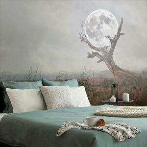 Öntapadó tapéta a hold a természet karjaiban kép