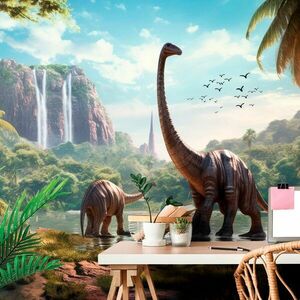Öntapadó tapéta a dinoszauruszok felfedezetlen földje kép