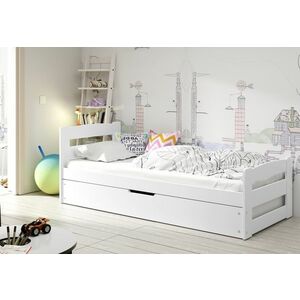 ARDENT P1 gyerekágy + matrac + AJÁNDÉK ágyrács, 90x200 fehér kép