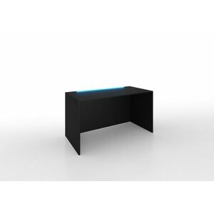 ONE A2 Számítógépasztal + LED, 120x72x60, fekete kép