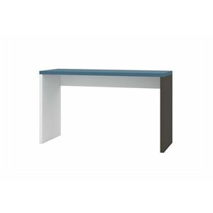 ASET YOUNG (03) íróasztal, 130x75x50, fehér/szürke/kék kép