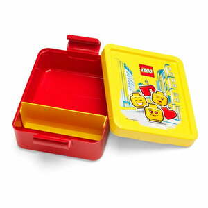 Iconic piros uzsonnás doboz sárga fedéllel - LEGO® kép