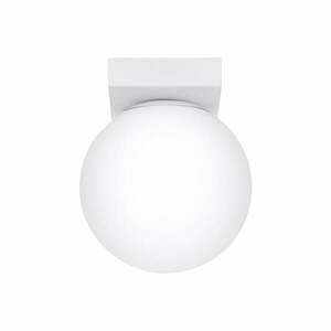 Fehér mennyezeti lámpa üveg búrával ø 12 cm Umerta – Nice Lamps kép