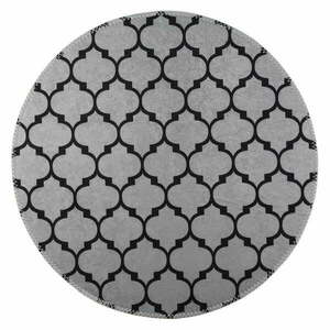 Sötétszürke mosható kerek szőnyeg ø 80 cm – Vitaus kép