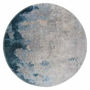 Kék-szürke mosható kerek szőnyeg ø 100 cm – Vitaus kép