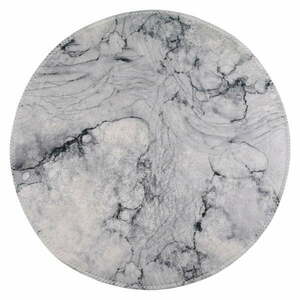 Világosszürke mosható kerek szőnyeg ø 100 cm – Vitaus kép