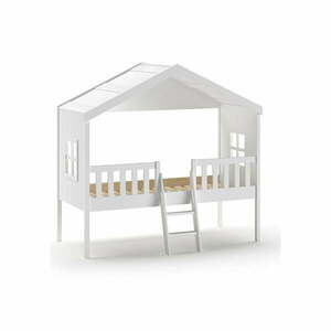 Fehér házikó alakú-magasított gyerekágy 90x200 cm Housebed – Vipack kép