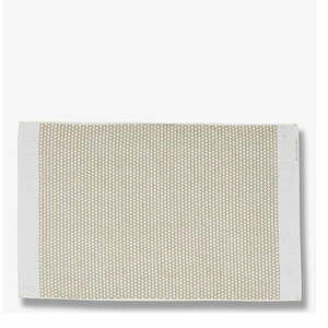 Fehér-bézs textil fürdőszobai kilépő 50x80 cm Grid – Mette Ditmer Denmark kép