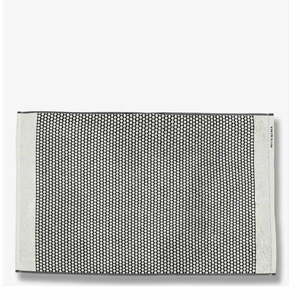 Fekete-fehér textil fürdőszobai kilépő 50x80 cm Grid – Mette Ditmer Denmark kép
