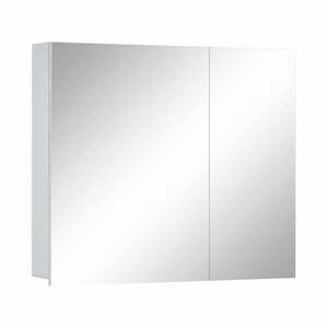 Wisla fehér fali fürdőszobai szekrény tükörrel, 80 x 70 cm - Støraa kép