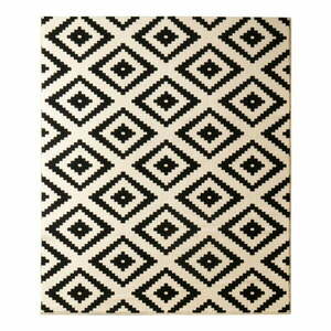 Hamla Diamond krémszínű-fekete szőnyeg, 120 x 170 cm - Hanse Home kép