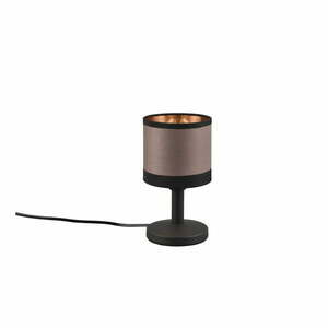 Fekete-barna asztali lámpa (magasság 22 cm) Davos – Trio kép