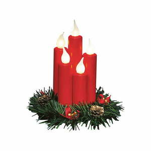 Piros fénydekoráció karácsonyi mintával Hanna – Markslöjd kép