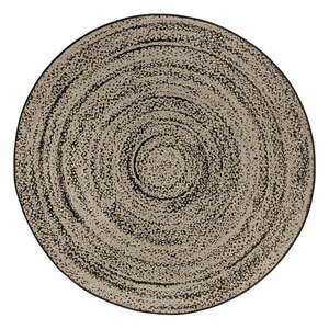 Bézs kerek szőnyeg ø 120 cm Swirl – Hanse Home kép