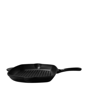 Lemezes bevont öntöttvas grillsütő serpenyő, fekete, 27 x 27 cm - Jupiter Lunasol kép