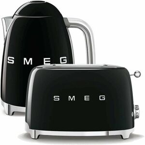 vízforraló SMEG 50's Retro Style 1, 7l fekete + kenyérpirító SMEG 50's Retro Style 2x2 fekete 95 kép