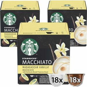 STARBUCKS® Madagascar Vanilla Latte Macchiato by NESCAFE® DOLCE GUSTO® 36 db, 18+18 db kép