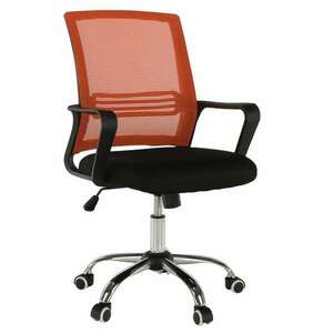 APOLO NEW Irodai szék - fekete, narancs színű hálószövettel kép