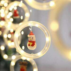 Karácsonyi LED fényfüzér karácsonyi figurákkal, hidegfehér, 3 méter kép