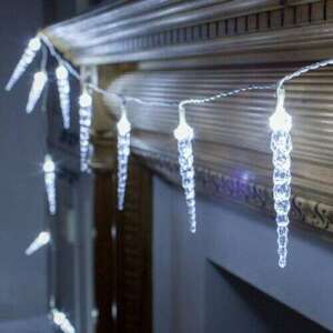 Jégcsap formájú Led-es Karácsonyi fényfüzér (8db 20cm jégcsap) 4.... kép
