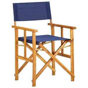 2 db kék tömör akácfa rendezői szék kép
