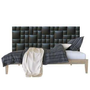 Fekete Falvédő burkolat, falvédő-30 faldekoráció, falvédő ágy mel... kép